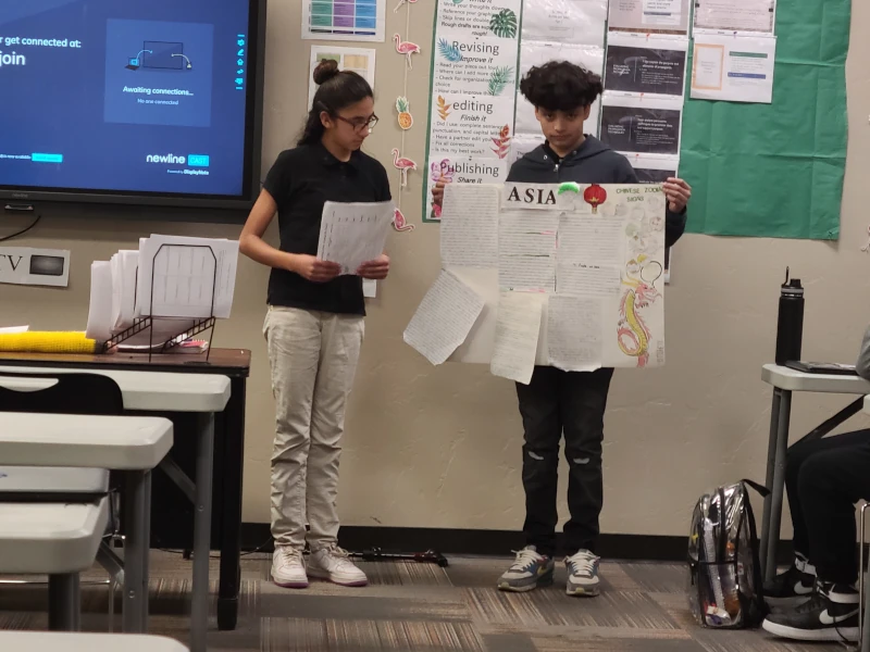 Students Presenting in Class